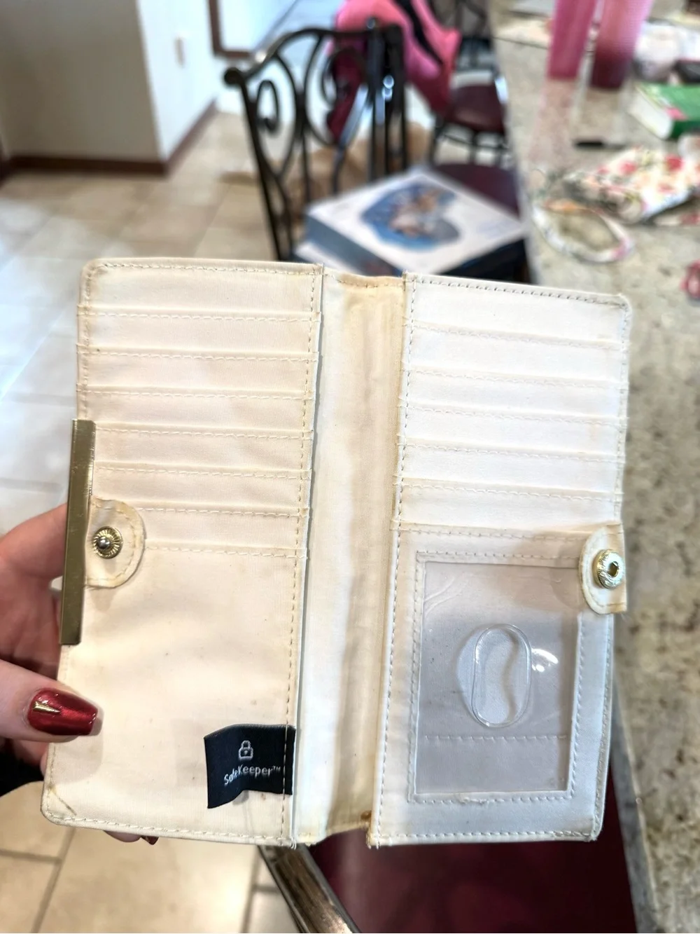 Floral White Crossbody Bag and Wallet Set